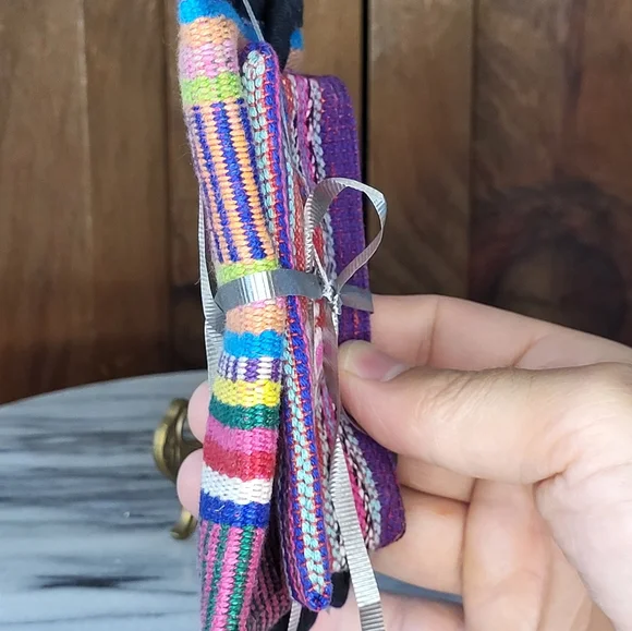 Colorful Woven Wallet And Coin Pouch - Picture 10 of 11